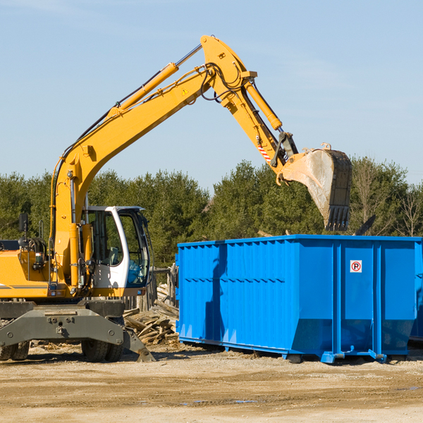 how does a residential dumpster rental service work in Talmage California